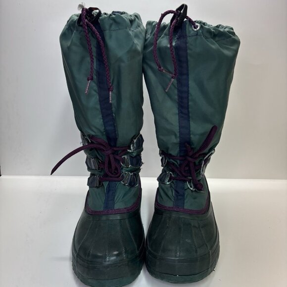 VTG 90s Sorel Womens Freestyle Tall Snow Boots Felt Liner Retro Gorpcore Sz 8 - Picture 2 of 11